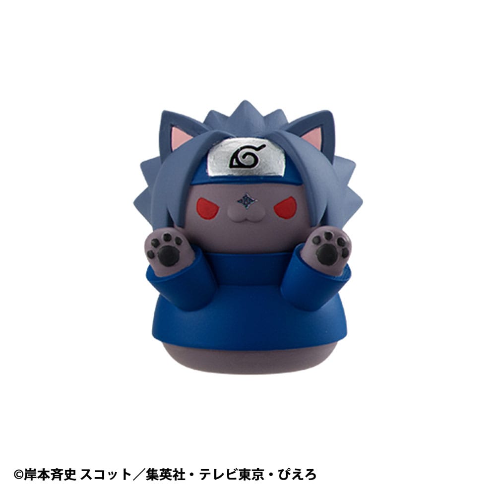 Naruto Shippuden Mega Cat Project Nyaruto! Trading Figures Come here Sasuke-kun 3 cm Assortment (8) - FanofThings.co.uk