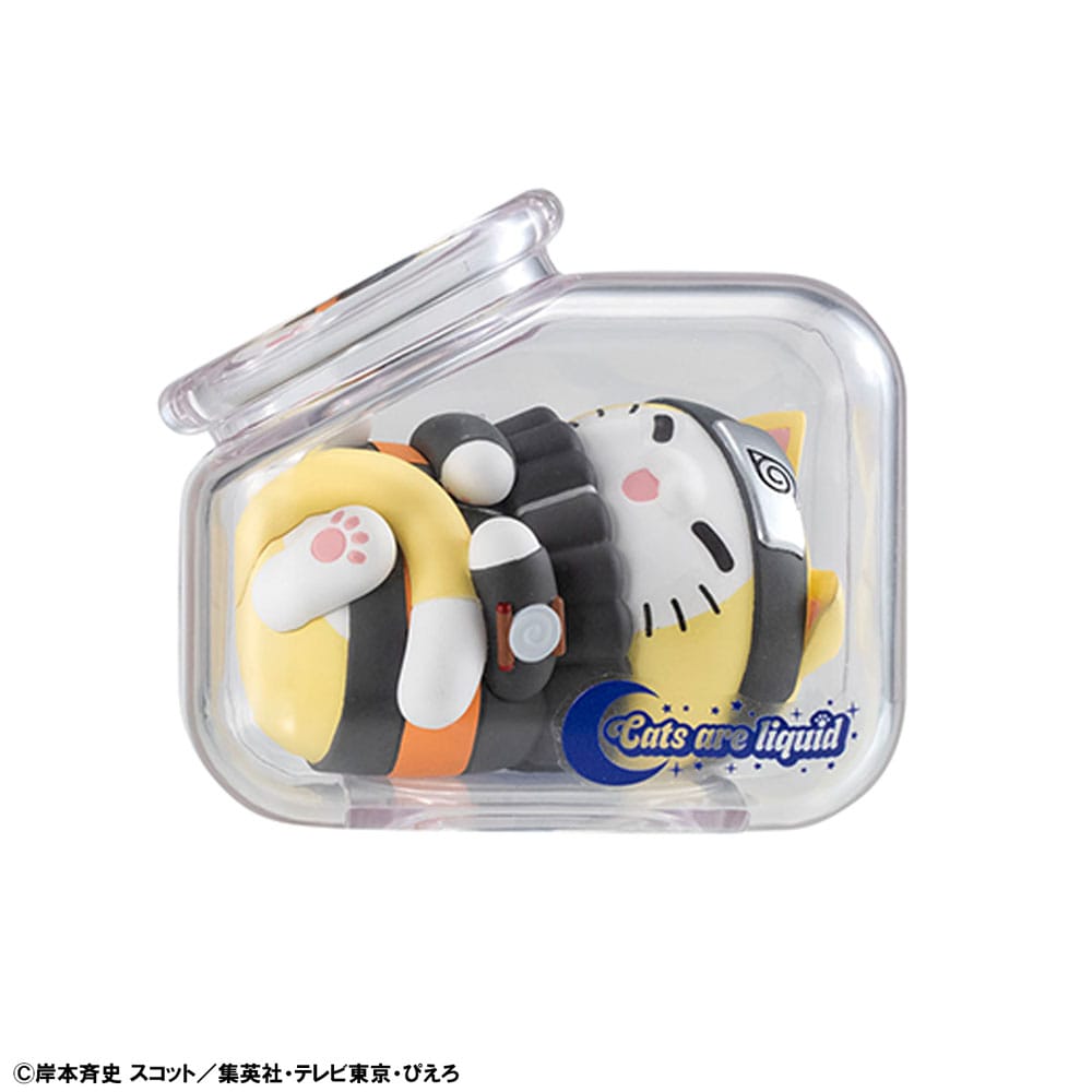 Naruto Shippuden Mega Cat Project Nyaruto! Trading Figures Good Night Nyaruto! 3 cm Assortment (8)