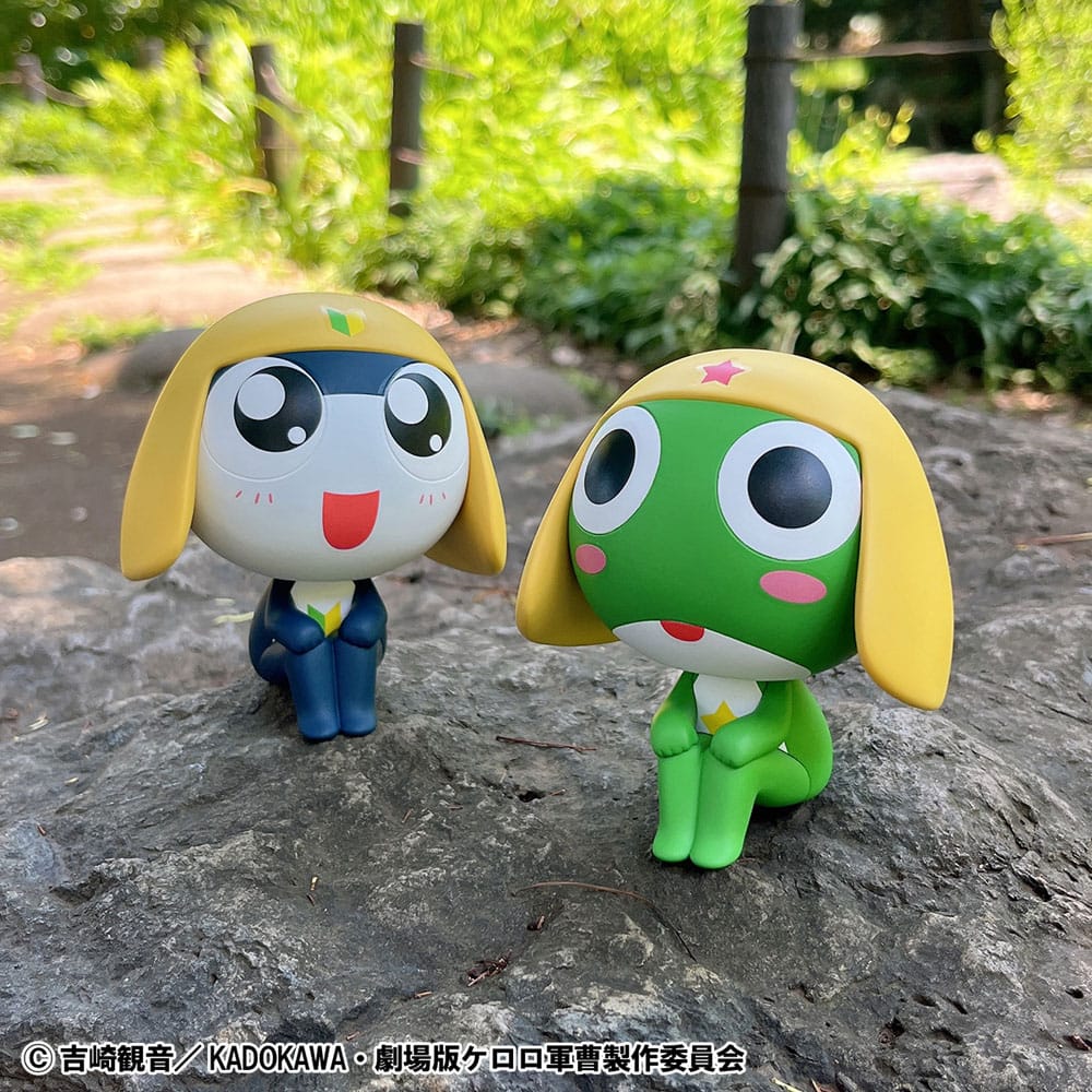 Sergeant Frog Look Up PVC Statue Keroro & Tamama Set (with gift) 11 cm