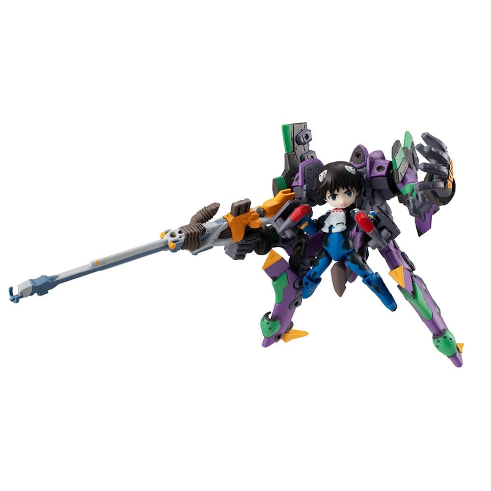 Evangelion Desktop Army Figure Shinji Ikari & Evangelion No. 1 New Theatrical Edition 15 cm Megahouse