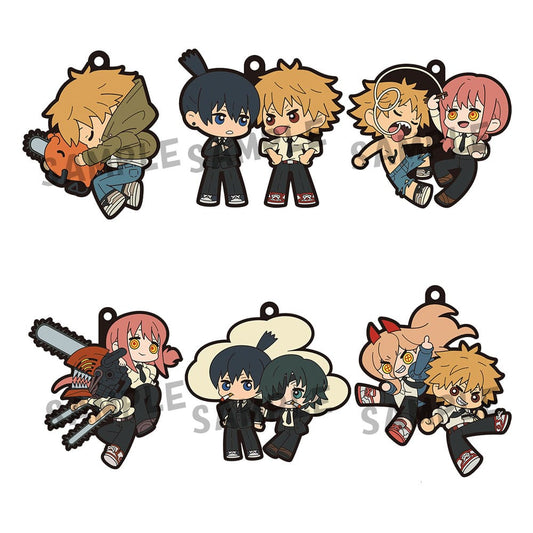 Chainsaw Man Rubber Mascot Buddycolle Rubber Charms 6 cm Assortment (6) - FanofThings.co.uk