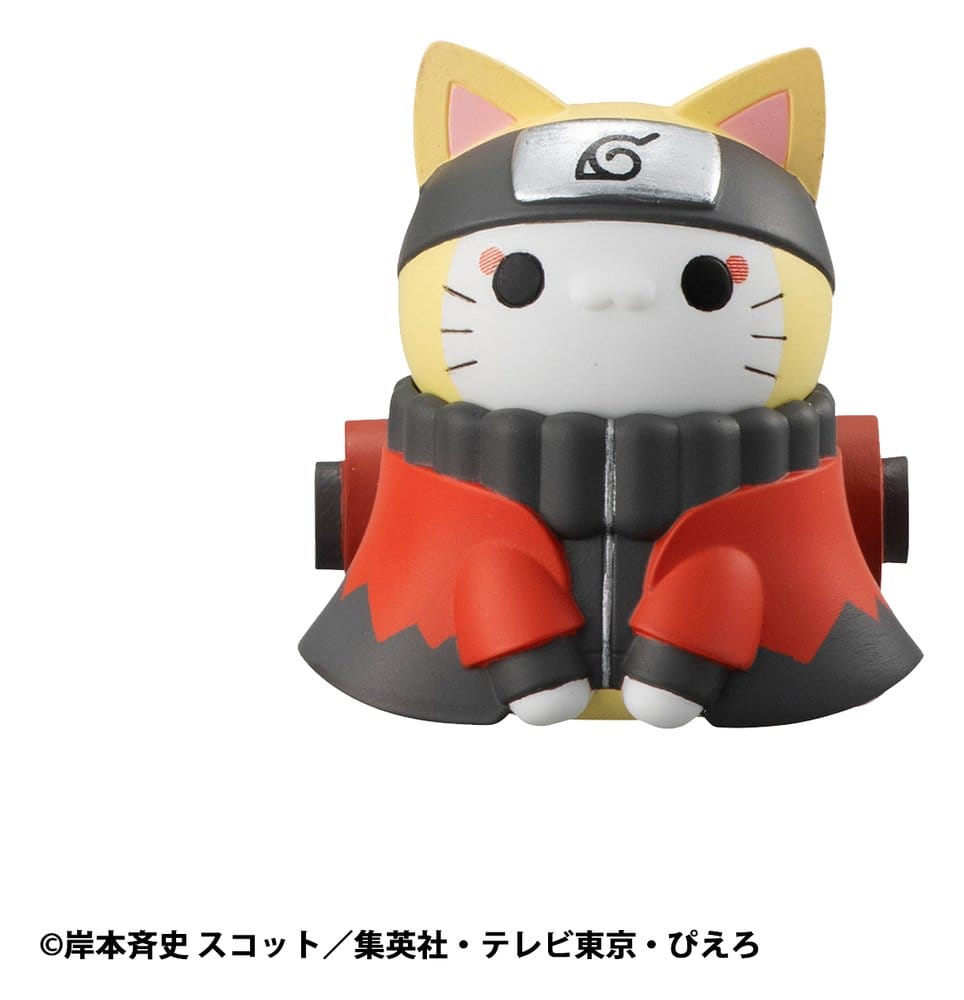 Naruto Shippuden Mega Cat Project Trading Figure Defense Battle of Village of Konoha! 3 cm Nyaruto! Blind Box Assortment (8) (re-run) Megahouse