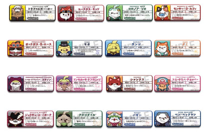 One Piece Mega Cat Project Metal Badges NyanPieceNyan! Name Collection 8 cm Blind Box Display (16) (Repeat)