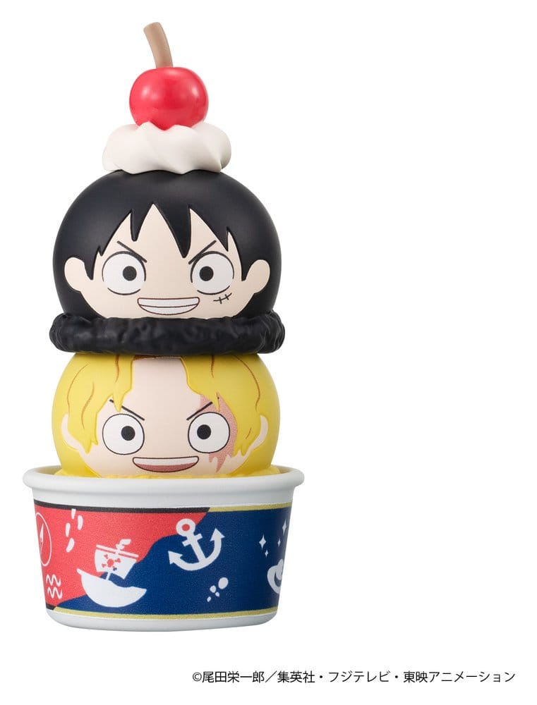 One Piece Tsumichen Stack up & Change Trading Figure 6-Pack 8 cm (with gift) Megahouse