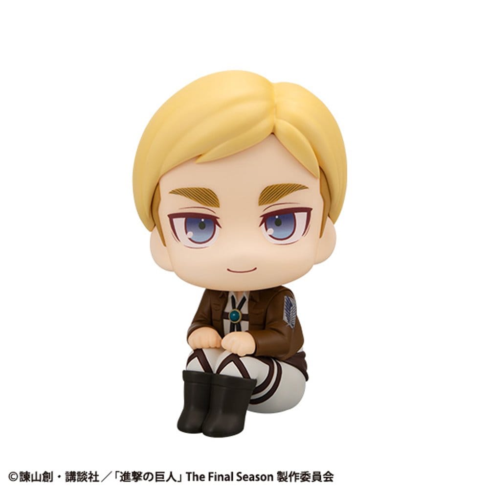 Attack on Titan Look Up PVC Statues Hange Zoe & Erwin Smith (with gift) 11 cm