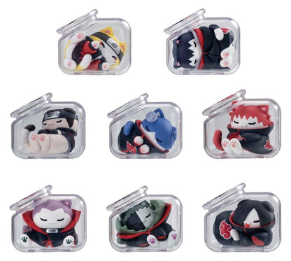 Naruto Shippuden Mega Cat Project Mini Figures Good Night Nyaruto! Gathering Akatsuki Edition Vol. 1 6 cm Blind Box Display (8)
