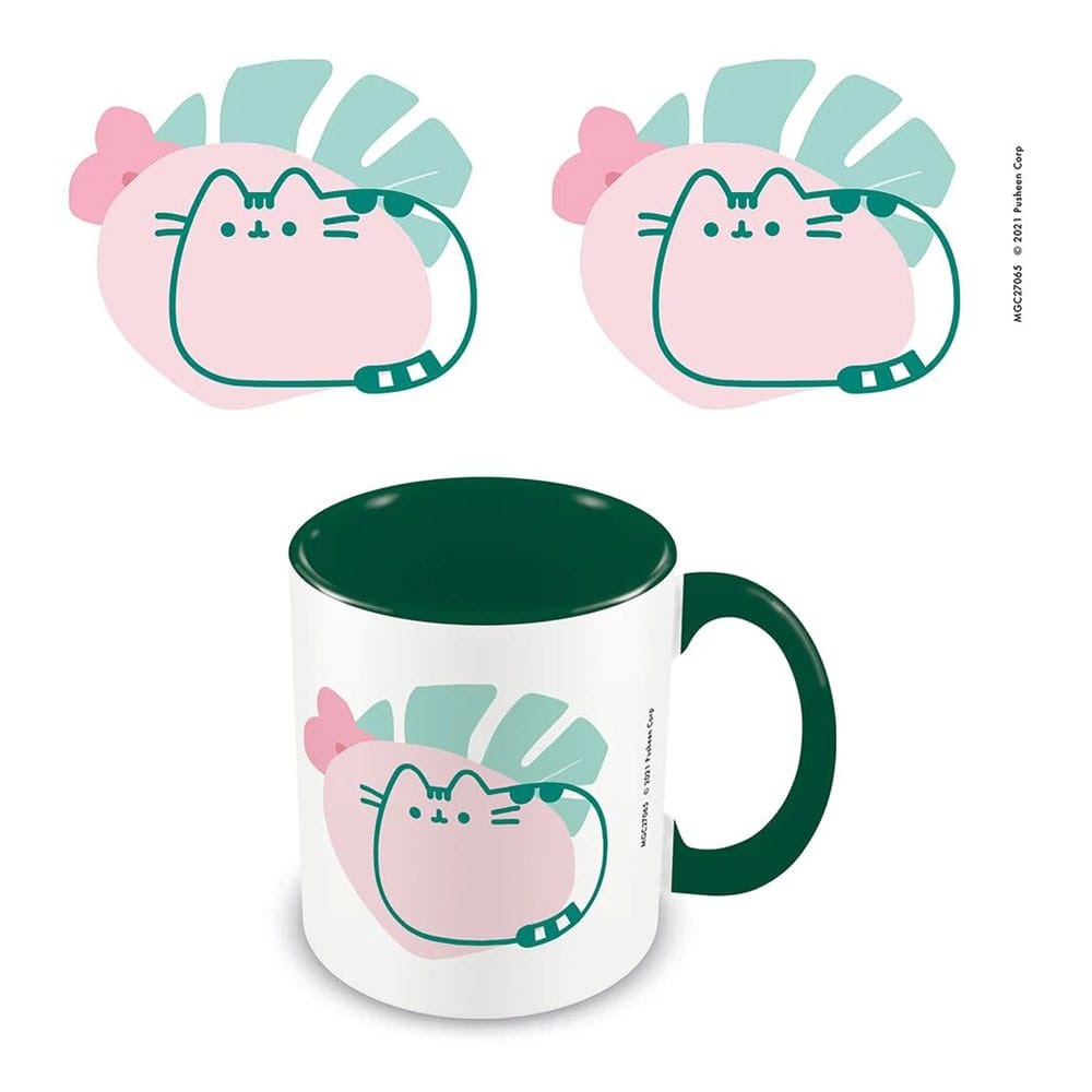 Pusheen Mug Tropical Green Cups & Mugs