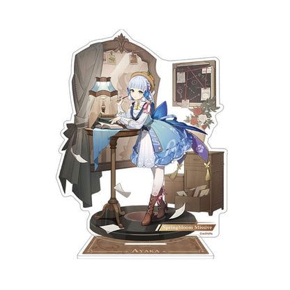 Genshin Impact Teyvat Style Series Acrylic Diorama Kamisato Ayaka: Springbloom Missive 13 cm Mini-figures