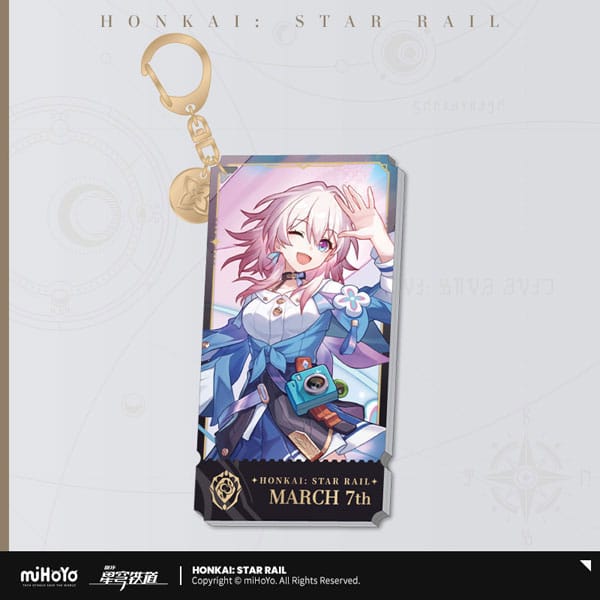 Honkai: Star Rail Character Acrylic Keychain March 7th 9 cm MiHoYo