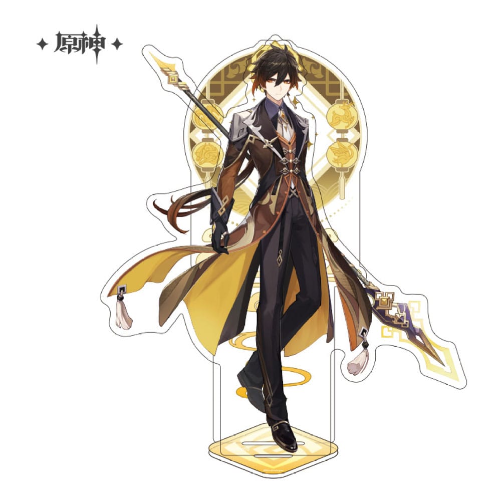 Genshin Impact Liyue Theme Series Character Acryl Figure: Zhongli 14 cm Mini-figures