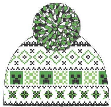 Minecraft Pom-Pom Beanie Heroes Inc