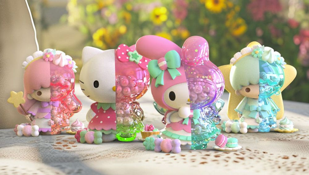 Sanrio Floral Daydream Series Kandy 4 inch Vinyl Figure Blind Box Display (6) Mighty Jaxx