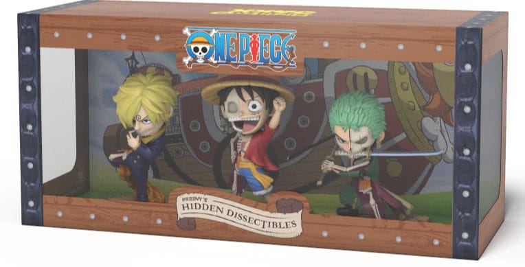 One Piece Freeny's Hidden Dissectables Vinyl Figure Luffy, Zoro and Sanji 10 cm Mighty Jaxx
