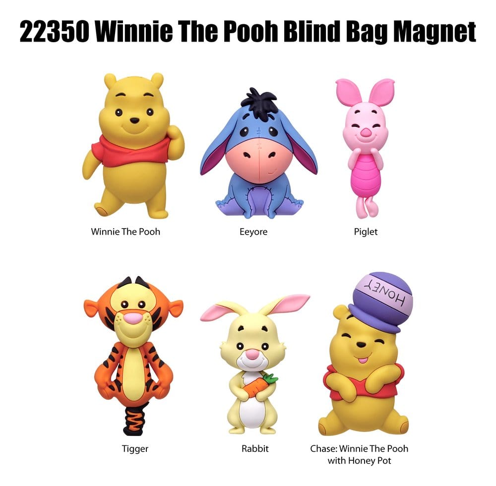 Winnie the Pooh Magnets blind pack Series 1 Display (12) Monogram Int.
