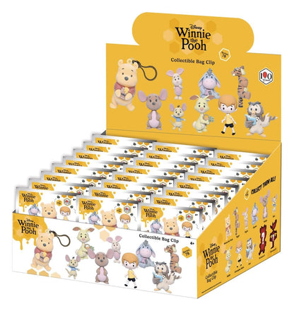 Winnie the Pooh 100th Anniversary 3D PVC Bag Clips Series 78 Blind Bag Display (24) (Flocked)