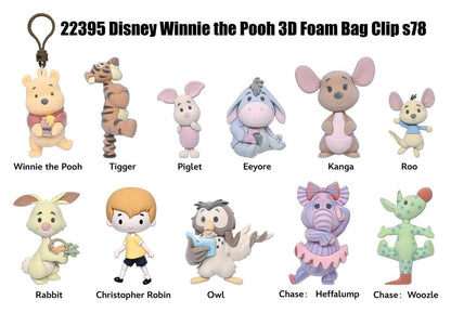 Winnie the Pooh 100th Anniversary 3D PVC Bag Clips Series 78 Blind Bag Display (24) (Flocked)