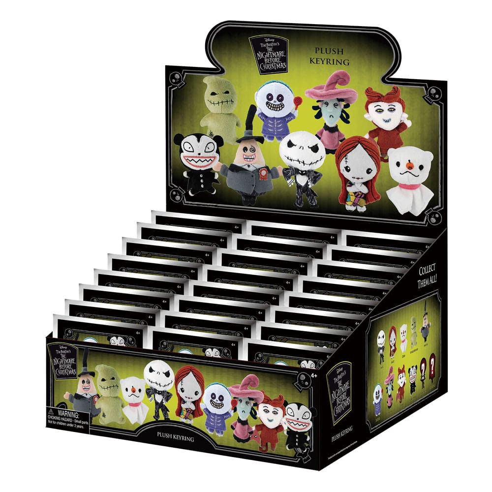 Nightmare before Christmas Plush Bag Clips Display (24) Monogram Int.