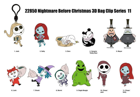 The Nightmare Before Christmas 3D PVC Bag Clips Series 11 Blind Bag Display (24)