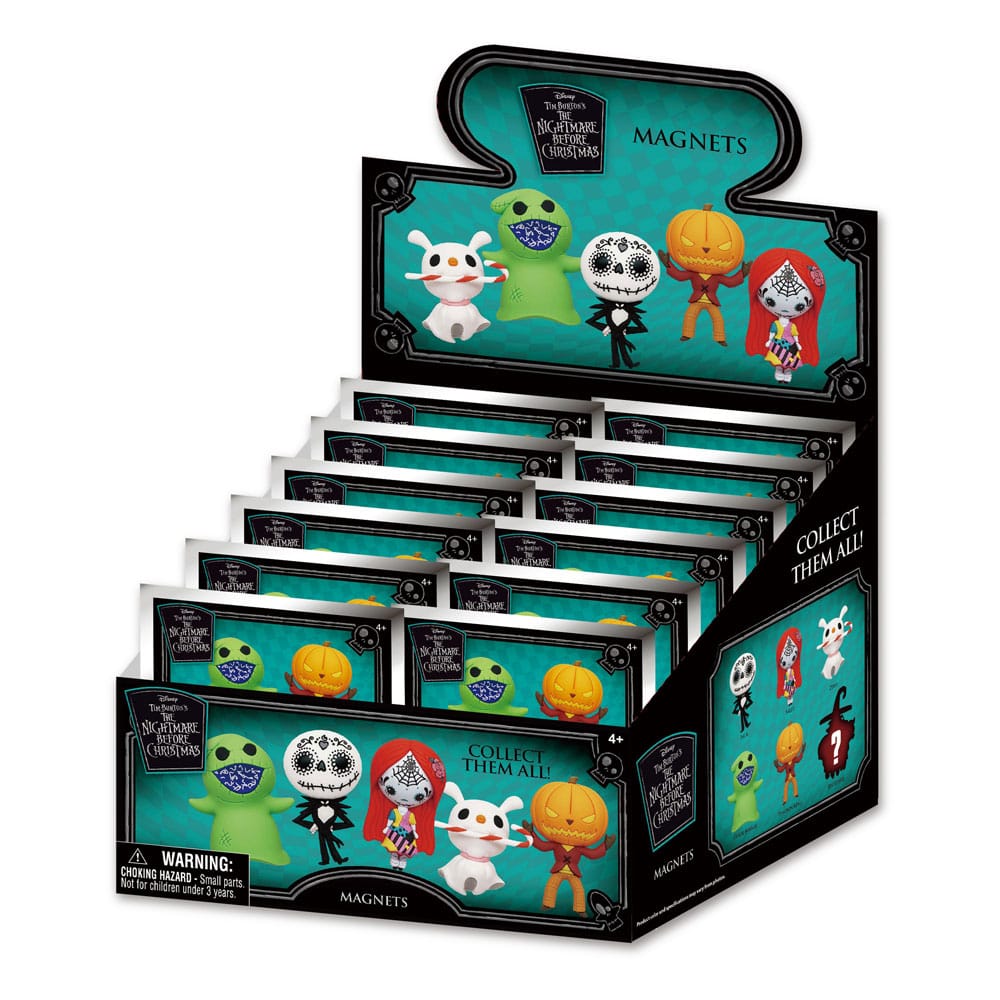 Nightmare before Christmas magnets blind pack Series 2 Display (12) Magnets