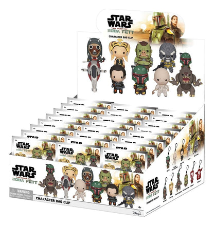 Star Wars: The Book of Boba Fett 3D PVC Bag Clips Series 1 Display (24)
