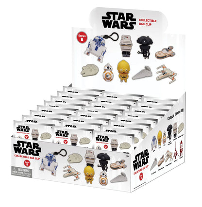 Star Wars PVC Bag Clips Series 8 Power Of Force Display (24)