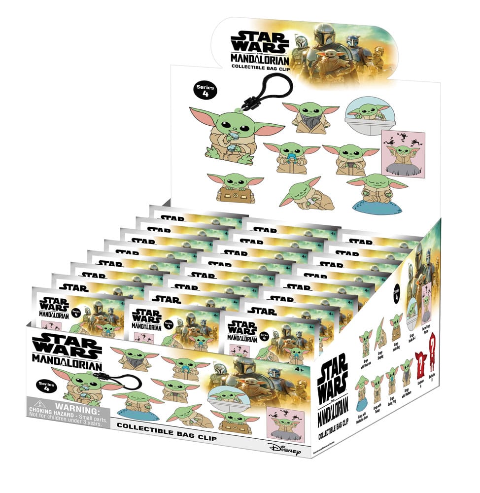 Star Wars 3D Foam Bag Clips Best of Grogu Series 1 Display (24) Monogram Int.