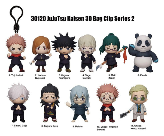 Jujutsu Kaisen 3D PVC Bag Clips Series 2 Display (24)