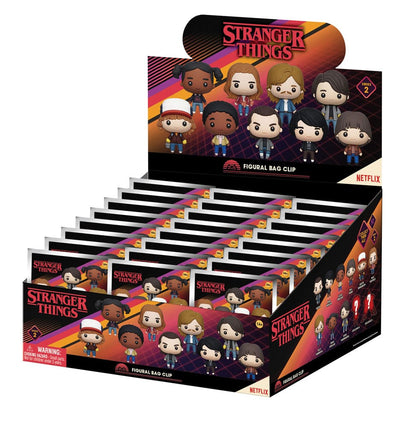 Stranger Things 3D PVC Bag Clips  Series 2 Display (24)
