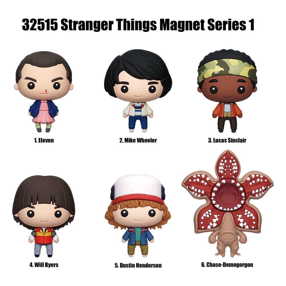 Stranger Things blind pack Series 1 Display (12) Magnets