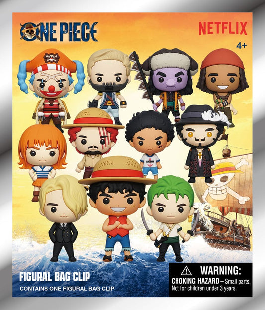 One Piece 3D PVC Bag Clips Netflix Series 1 Display (24) Monogram Int.