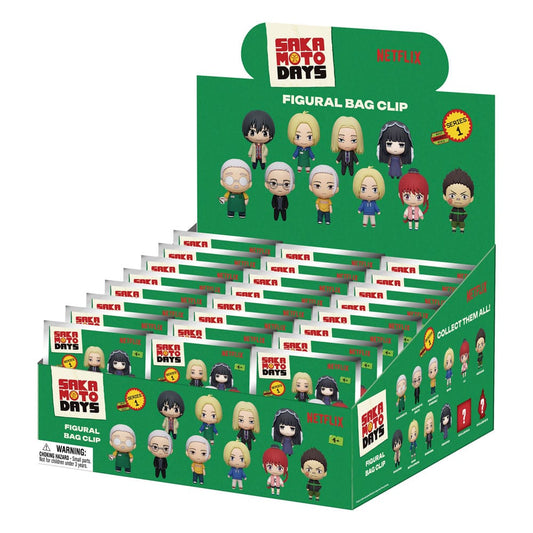 Sakamoto Days 3D PVC Bag Clips Series 1 Display (24) Keyrings