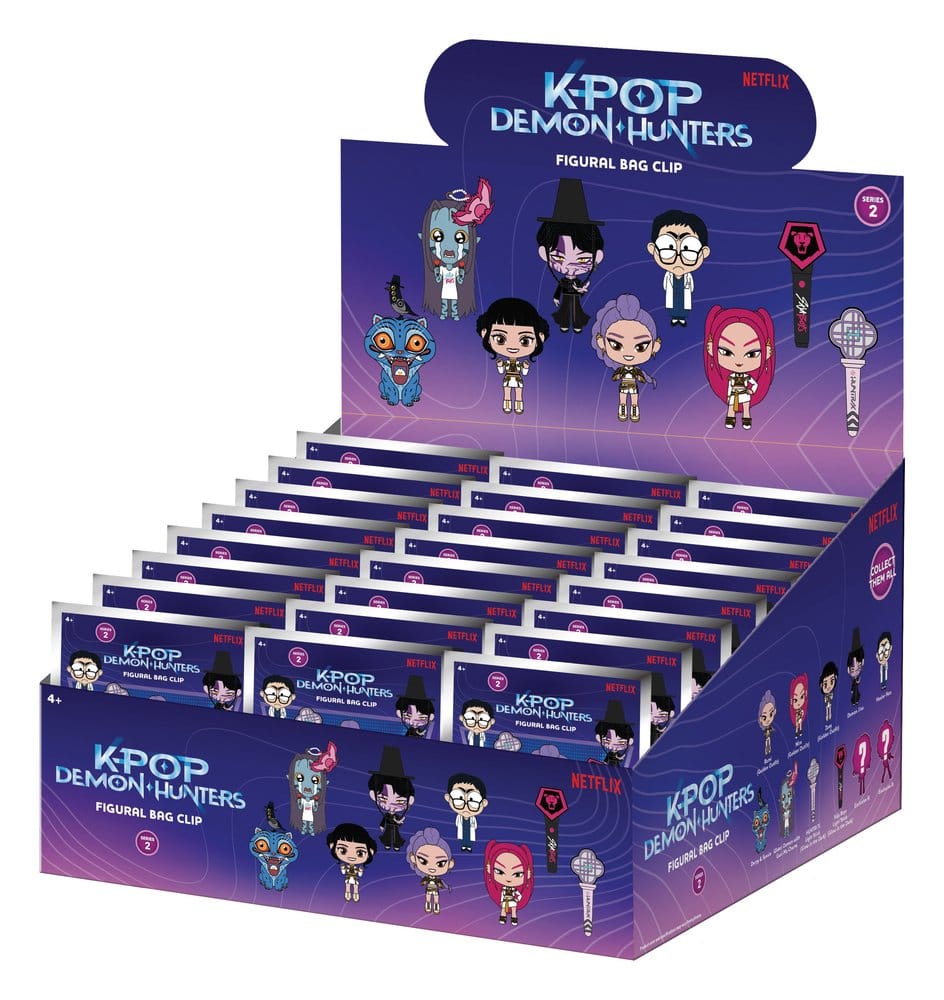 KPop Demon Hunters 3D PVC Bag Clips Series 2 Display (24) Monogram Int.