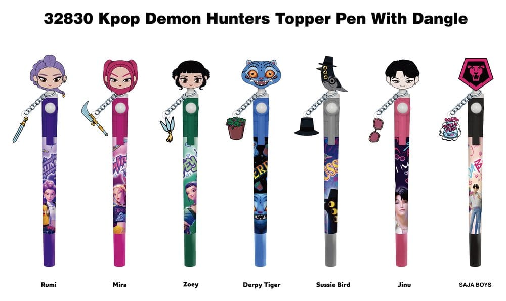 K-Pop Demon Hunter 3D Head Topper Pen Display (16) Monogram Int.