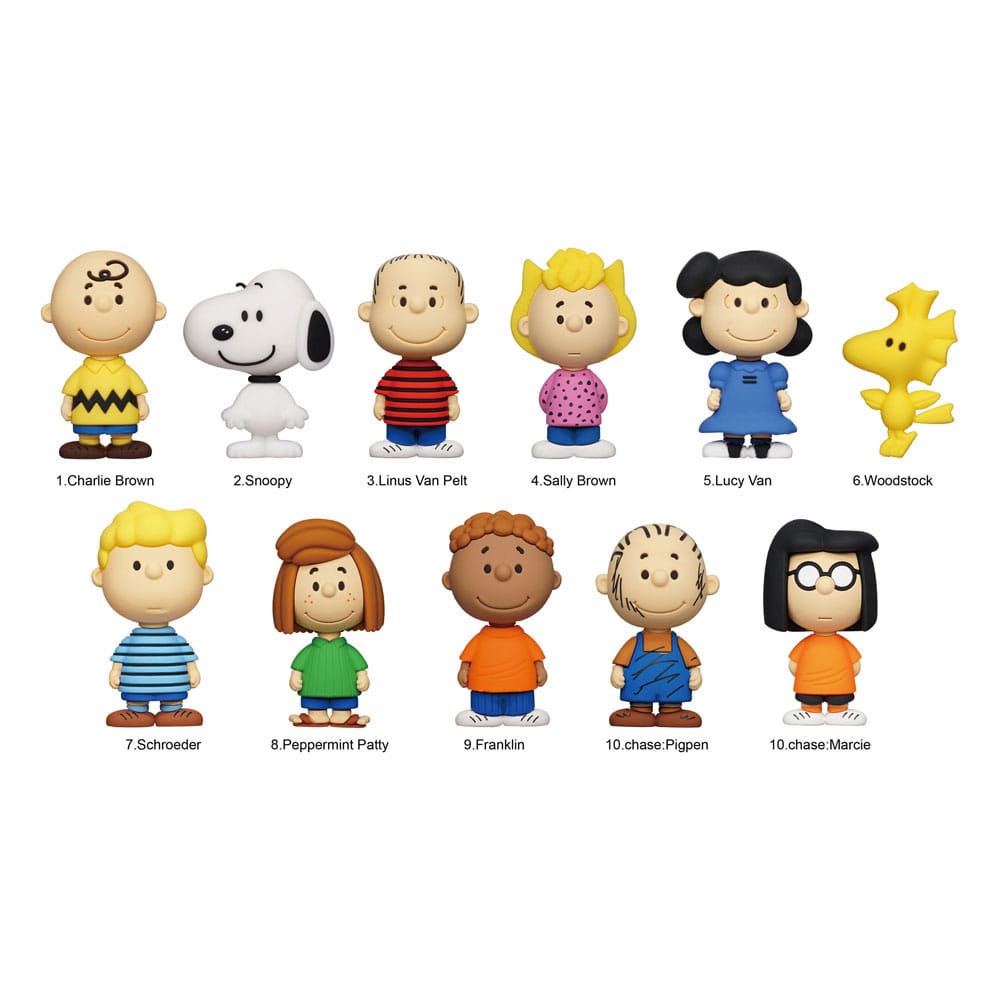 Peanuts 3D PVC Bag Clips Snoopy Series 1 Display (24) Monogram Int.