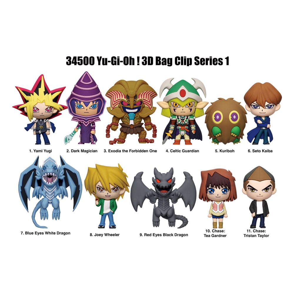 Yu-Gi-Oh 3D PVC Bag Clips Series 1 Display (24) Monogram Int.