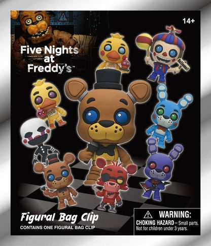 Five Nights at Freddy's 3D PVC Bag Clips Series 1 Display (24) Monogram Int.
