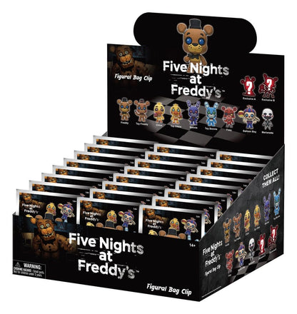 Five Nights at Freddy's 3D PVC Bag Clips Series 1 Display (24) Monogram Int.