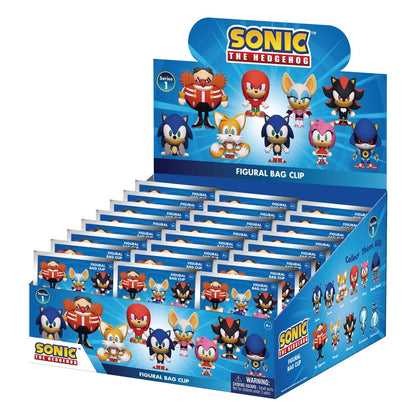 Sonic - The Hedgehog 3D PVC Bag Clips Series 1 Display (24) Monogram Int.