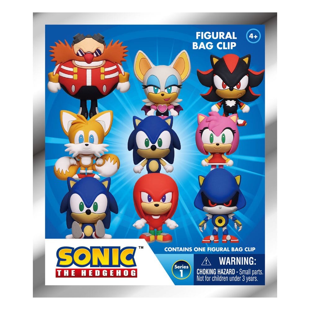 Sonic - The Hedgehog 3D PVC Bag Clips Series 1 Display (24) Monogram Int.