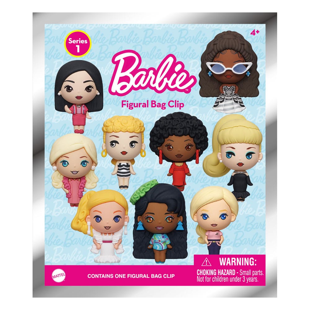 Barbie 3D PVC Bag Clips Series 1 Display (24)