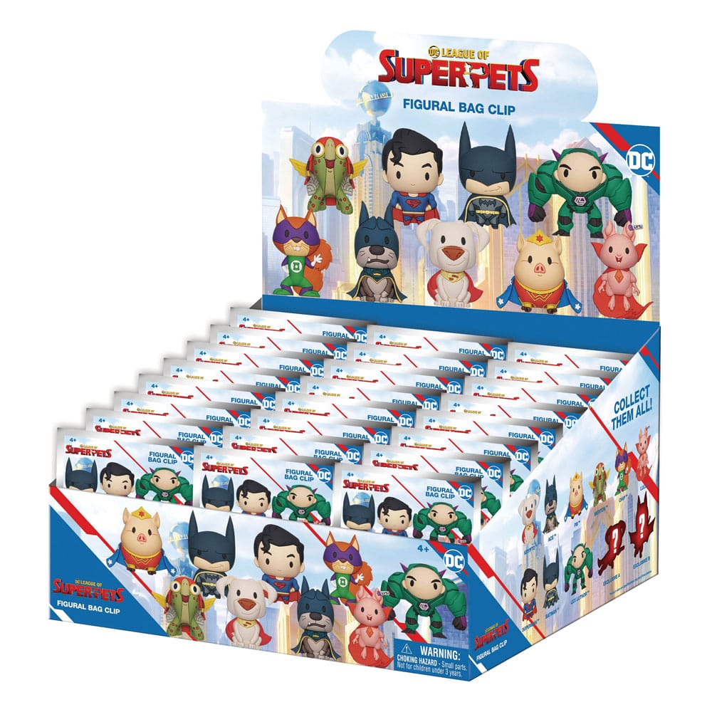 DC Super Pets 3D PVC Bag Clips Series 1 Display (24) Monogram Int.