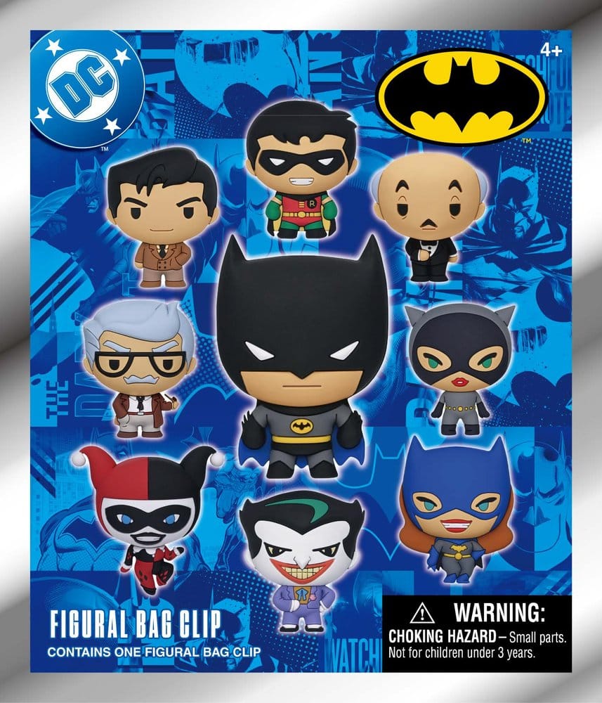 Batman: The Animated Series 3D Foam Bag Clips Series 1 Display (24) Monogram Int.