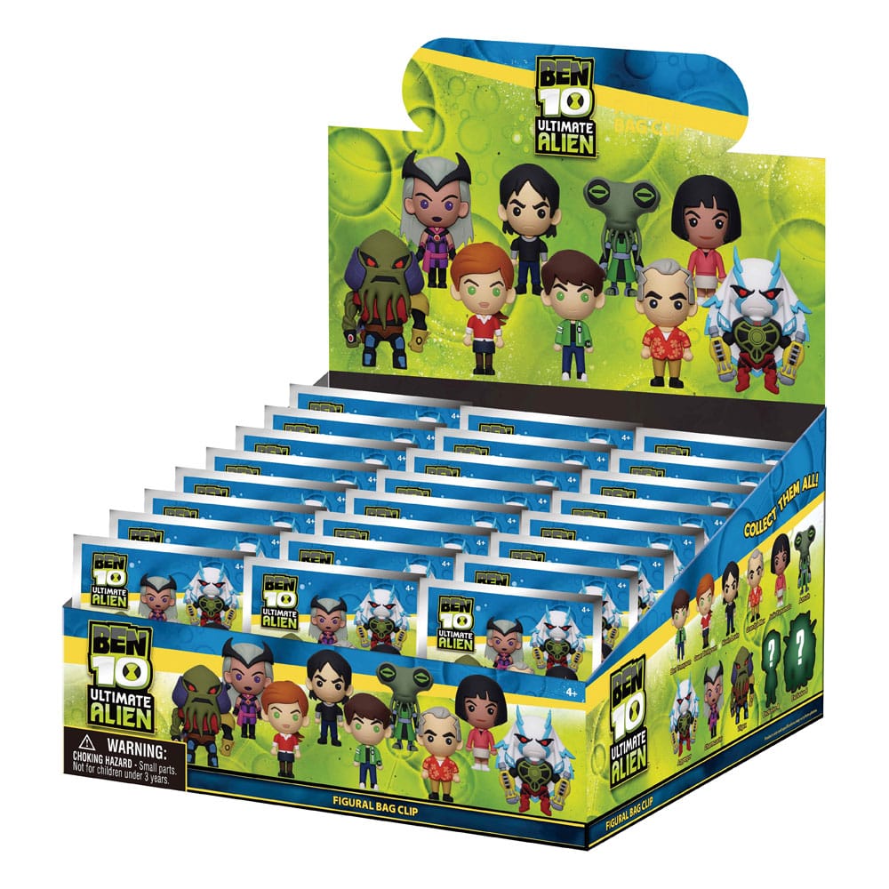 Ben 10 3D PVC Bag Clips Display (24) Monogram Int.