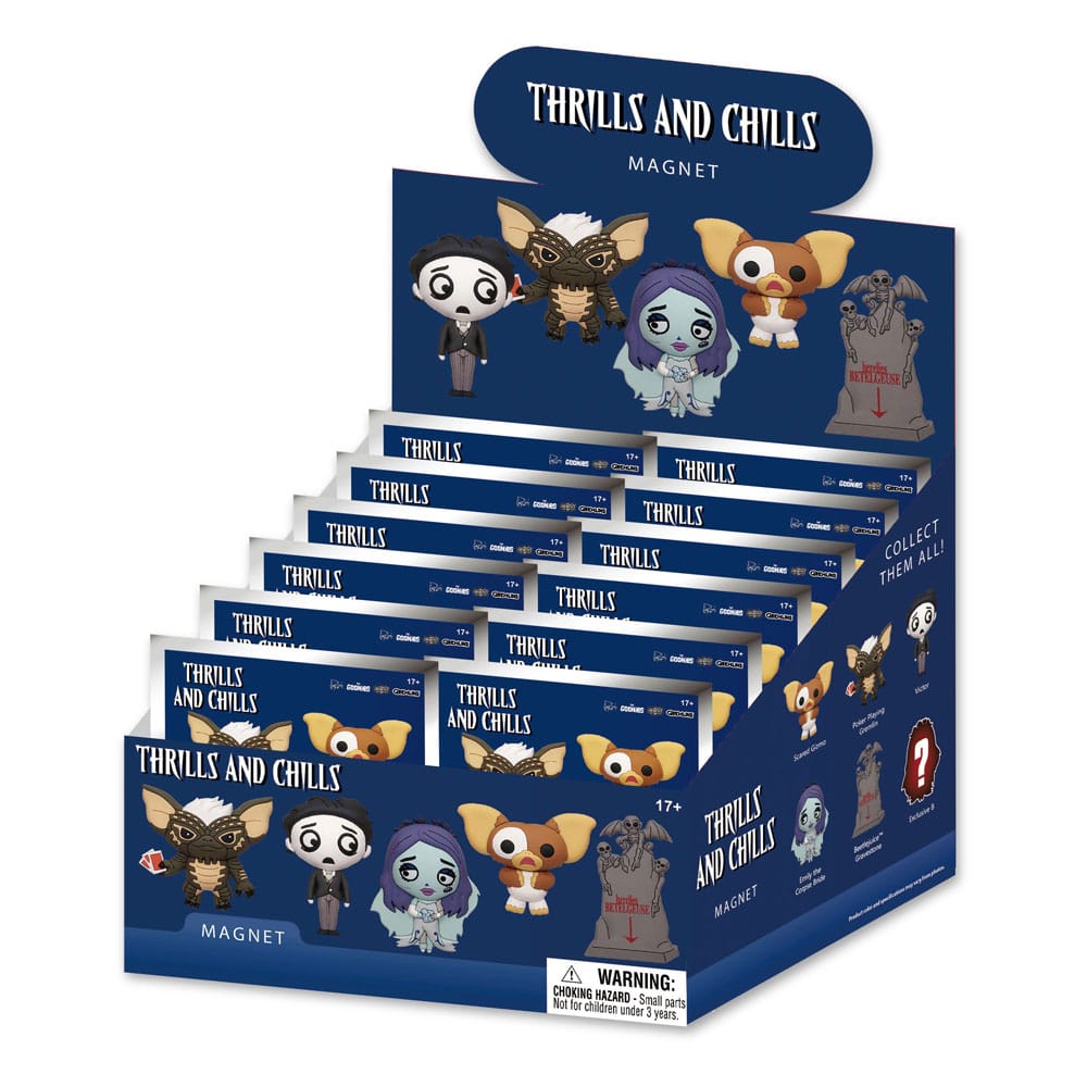 Thrills and Chills 3D 3D Magnets Series 1 Display (12) Monogram Int.