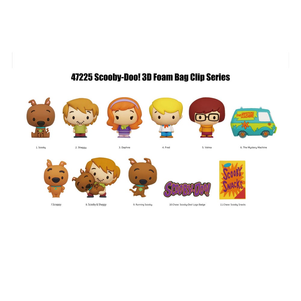 Scooby Doo 3D PVC Bag Clips Series 1 Display (24) Monogram Int.