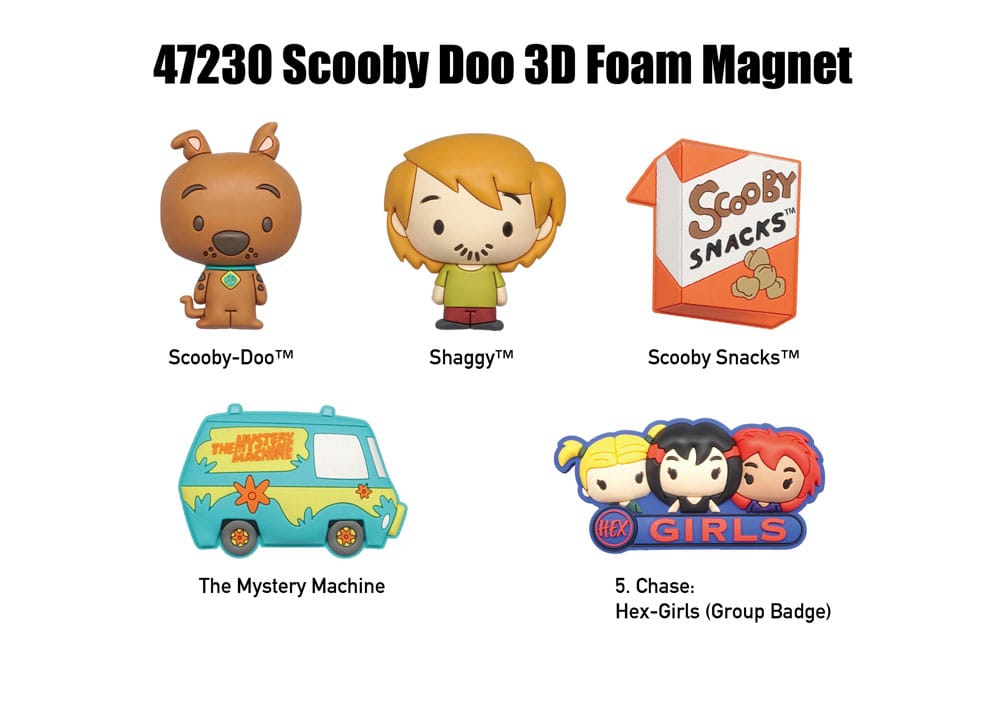 Scooby-Doo blind pack Series 1 Display (12) Magnets