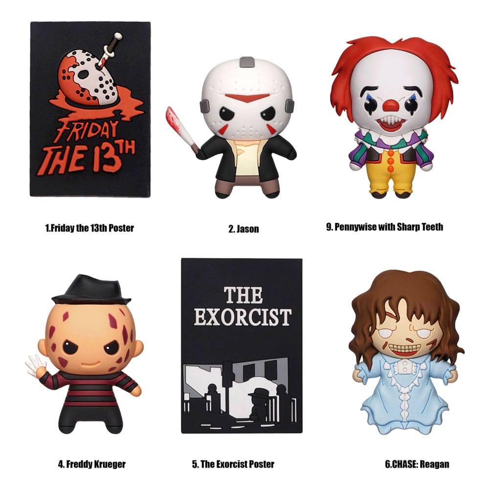 Warner Brothers 3D 3D Magnets Horror Series 1 Display (12) Monogram Int.