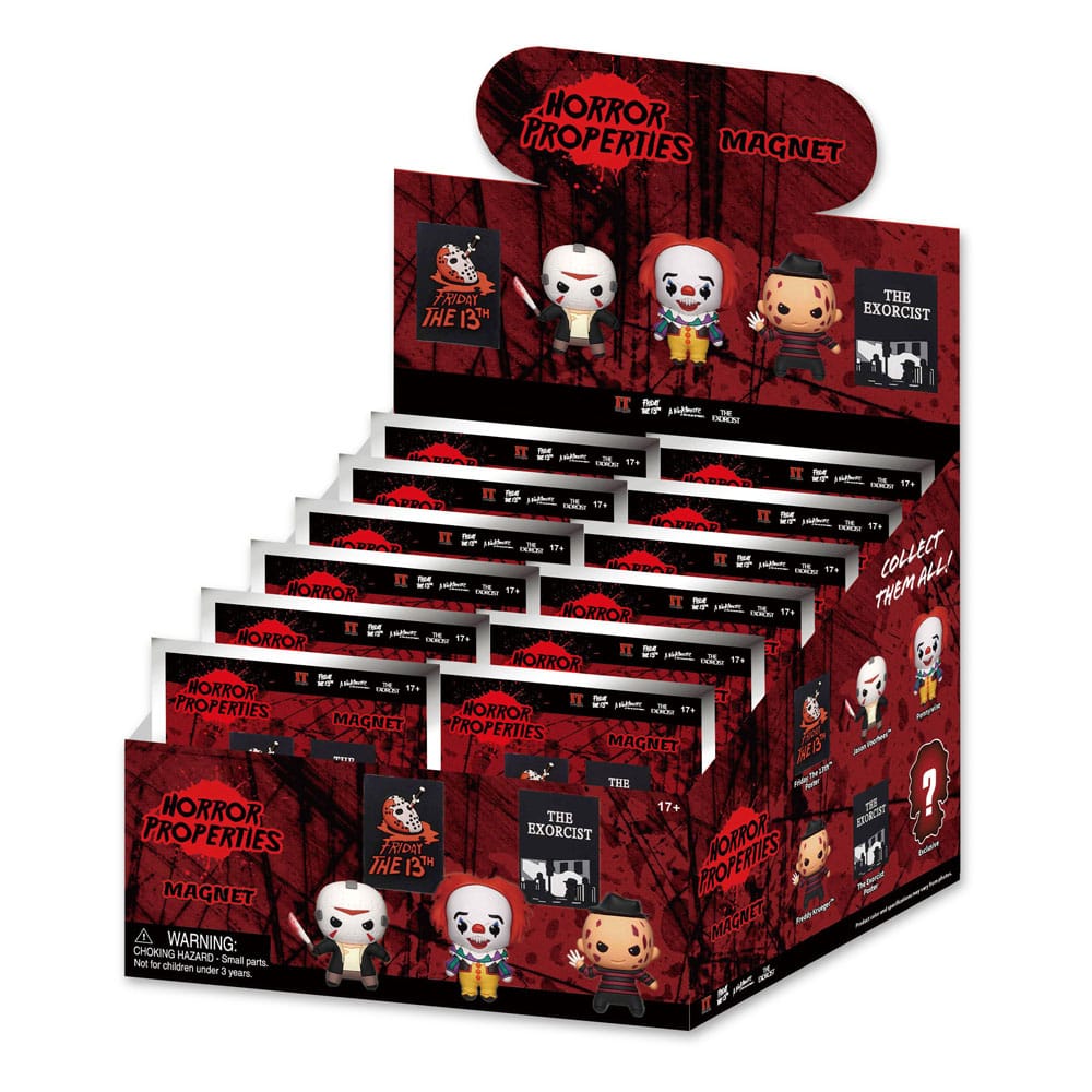 Warner Brothers 3D 3D Magnets Horror Series 1 Display (12) Monogram Int.