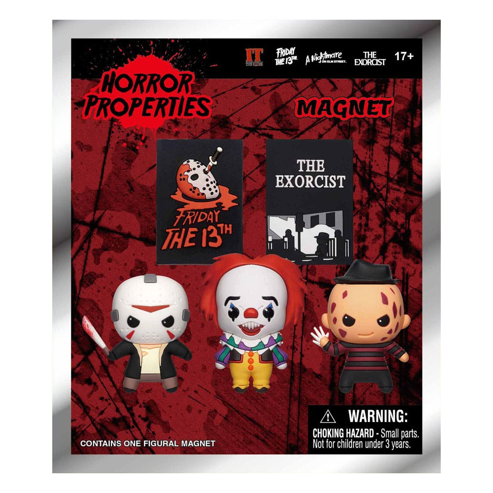 Warner Brothers 3D 3D Magnets Horror Series 1 Display (12) Monogram Int.