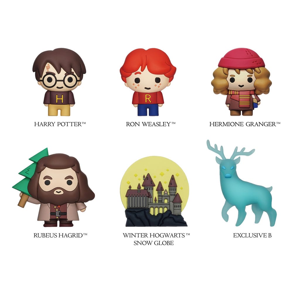 Harry Potter 3D Magnets Christmas Series Display (12) Monogram Int.